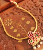 Awesome Gold Tone Real Kemp Necklace