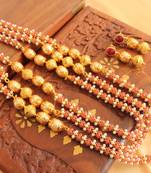 Royal Multi Layer Ruby Pearl Short Haar Set