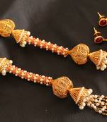 Royal Designer Ruby Pearl Necklace Set