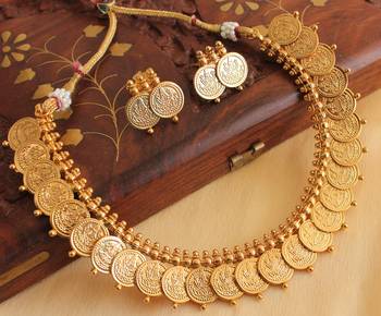 Beautiful Antique Coin Necklace Set 1