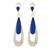 Drop  Shape Blue colour alloy Earrings for girls and womens
