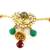 Indian bridal ruby green gold tone jhoomer waist belt b04