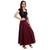 Jaipuri Maroon Cotton Wrap Around Skirt