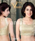 Brocade Ready Made Saree Blouse - Padded - 222Ns - Designer Vama Blouse Collection From Muhenera