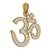 Aumkaara Collection OM Pendant in 14K Gold 32mm size Studded with 40 brilliant cut IGI certified diamonds