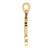 Aumkaara Collection OM Pendant in 14K Gold 32mm size Studded with 40 brilliant cut IGI certified diamonds