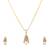 combo of two american diamond pendant sets / necklace sets with single chain for women & girls