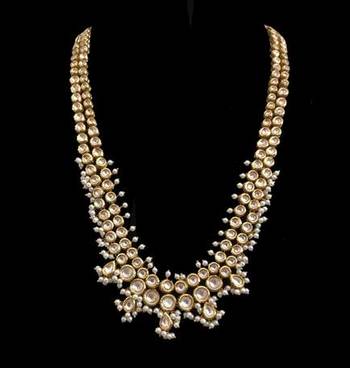 Kundan Long Necklace With Pearls 1