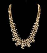 Kundan Long Necklace With Pearls
