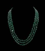 Green Onyx Gemstone 3 Layered Necklace