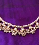 Kundan Drops Pearl Long Necklace