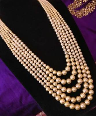 Shell Pearl 5 Layered Necklace 1