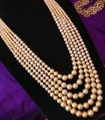 Shell Pearl 5 Layered Necklace