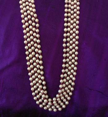 Red Onyx Gemstone And Pearl Necklace 1