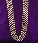 Red Onyx Gemstone And Pearl Necklace