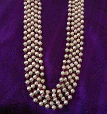 Red Onyx Gemstone And Pearl Necklace 2