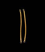 plain gold look matil ear chain