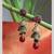 Flower Earrings with Double Jhumkis