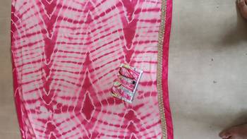 Pink Embroidered Georgette Saree With Blouse 3