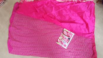 Pink Embroidered Georgette Saree With Blouse 4