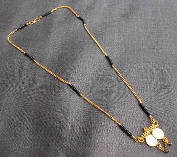 Golden coin Mangalsutra  Necklace set 1