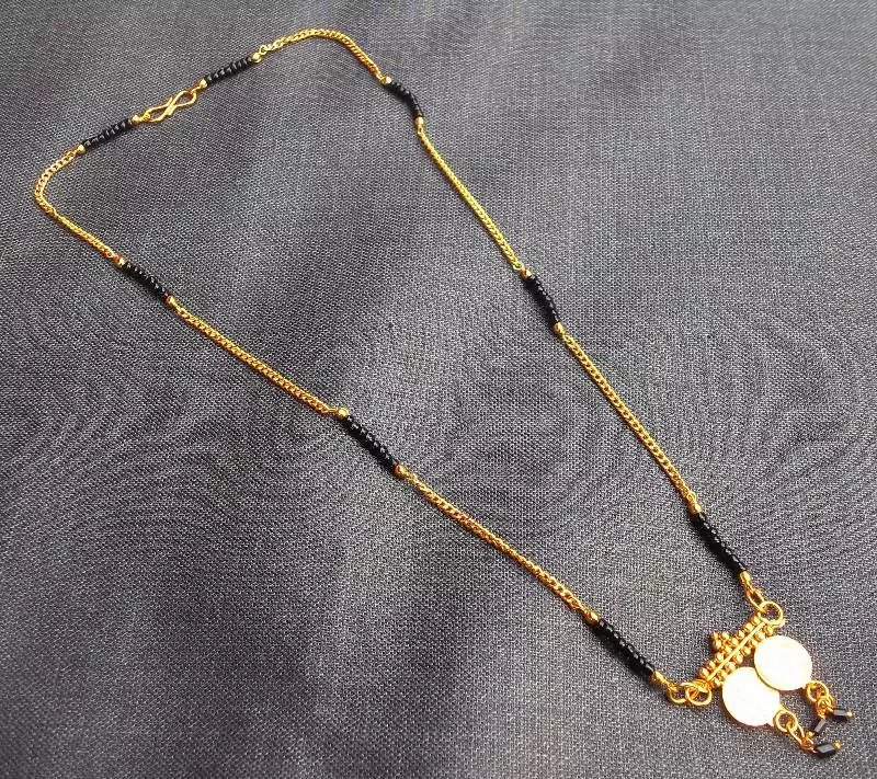 Golden coin Mangalsutra  Necklace set