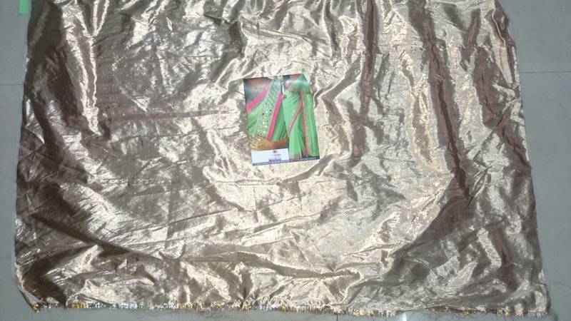 Pista Embroidered Georgette Saree With Blouse