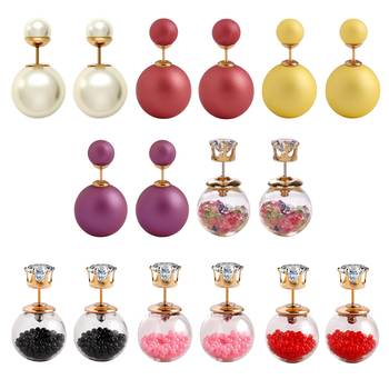 Multicolor pearl earrings 1