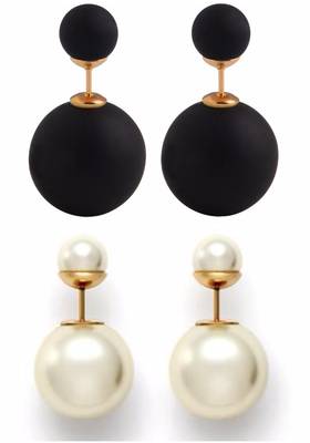 Multicolor pearl earrings 1