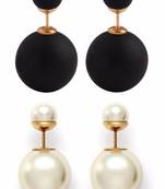 Multicolor pearl earrings