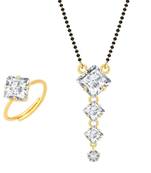 White cubic zirconia jewellery-combo