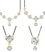 White cubic zirconia jewellery-combo