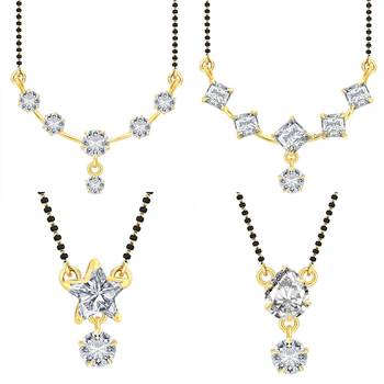 White cubic zirconia jewellery-combo 1