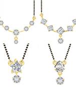 White cubic zirconia jewellery-combo