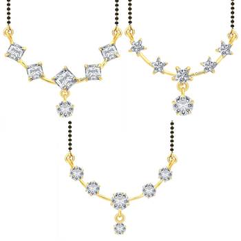 White cubic zirconia jewellery-combo 1