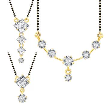 White cubic zirconia jewellery-combo 1