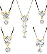 White cubic zirconia jewellery-combo