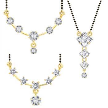 White cubic zirconia jewellery-combo 1