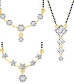 White cubic zirconia jewellery-combo