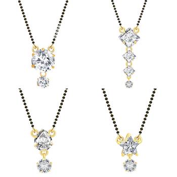 White cubic zirconia jewellery-combo 1