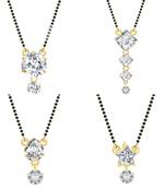 White cubic zirconia jewellery-combo