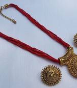 Red thread manglasutra necklace set