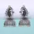Beautiful Oxidised Silver Tone Peacock Stud Jhumka Earrings