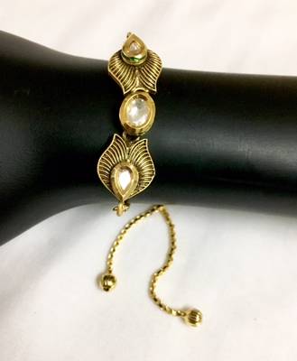 golden kundan bracelets 1