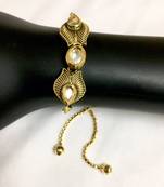 golden kundan bracelets