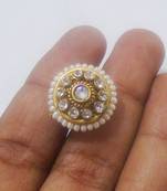 golden american diamonds maang tikka