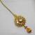 golden american diamonds maang tikka