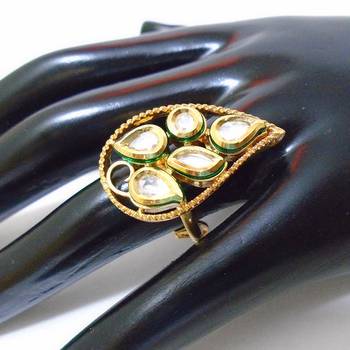 golden kundan rings 1