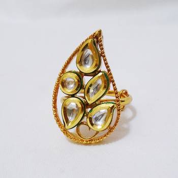 golden kundan rings 3