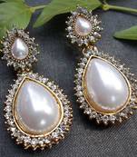 Pearl Stone Drop Earring